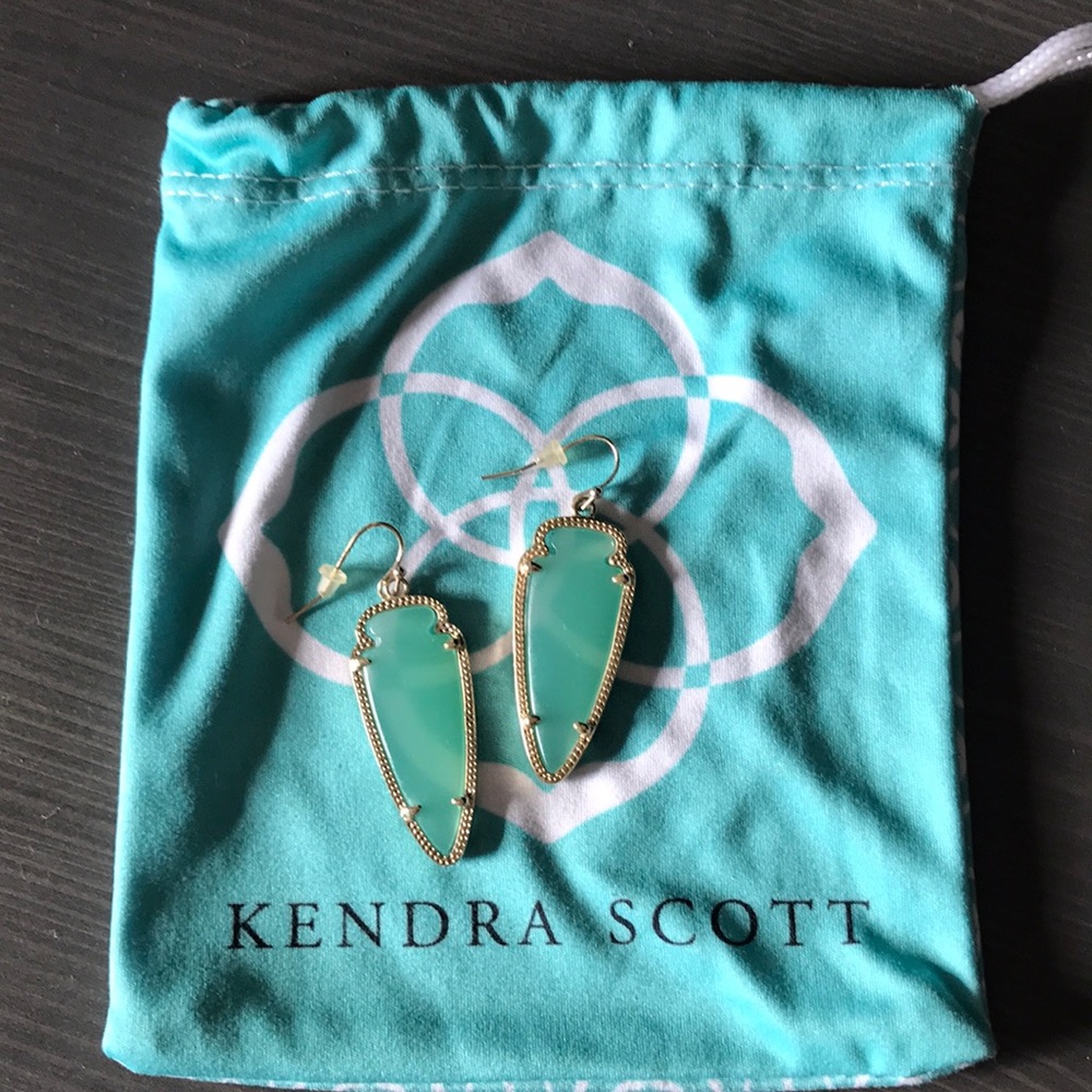 See thru blue Kendra Scott Mini Arrow Head Earring